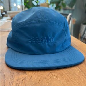 Gravel Five Panel Camp Hat Blue